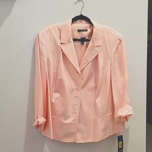 Plus size Lauren soft pink jacket